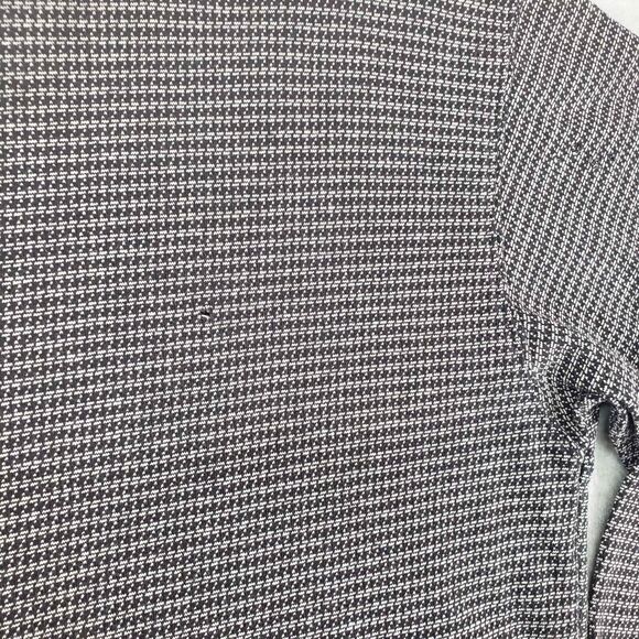 Vintage Rollin Hard Houndstooth 3/4 Sleeve Sweater Mens Large Distressed 1/4 Zip - Picture 11 of 11